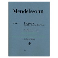 Mendelssohn: Piano works Volume III - Songs without words