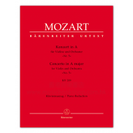 Mozart, WA: Concerto for Violin and Orchestra no. 5 A major K. 219