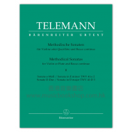 Telemann: Twelve Methodical Sonatas for Violin (Flute) and Bc Volume 2