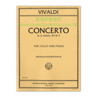 Vivaldi: Concerto in G minor, RV 417 for cello and piano