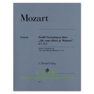 Mozart, WA: 12 Variations on "Ah, vous dirai-je Maman", K. 265