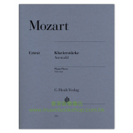 Mozart, WA: Piano Pieces, Selection
