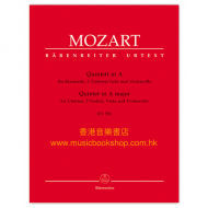 Mozart, WA: Quintet for Clarinet, two Violins, Viola and Violoncello in A major (K.581) (Stadler Quintet)