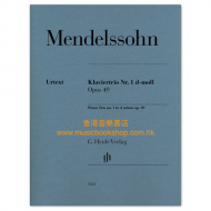 Mendelssohn: Piano Trio No. 1 in D Minor, Op. 49