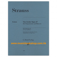 Strauss, R: Four Songs, Op. 27 (high voice and piano) Strauss, R: Four Songs, Op. 27 (high voice and piano)