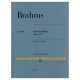 Brahms: Piano Pieces op. 119 Brahms: Piano Pieces op. 119