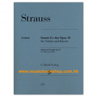 Strauss, R: Sonata for violin and piano in E flat major, Op. 18