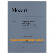 Mozart, WA: Violin Sonata in E minor K. 304 (300c)