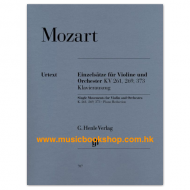 Mozart, WA: Single Movements for Violin and Orchestra K. 261, K. 269 and K. 373 Mozart, WA: Single Movements for Violin and Orchestra K. 261, K. 269 and K. 373