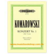 Komarovsky: Violin Concerto No. 1 in E Minor (violin and piano) Komarovsky: Violin Concerto No. 1 in E Minor (violin and piano)
