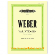 Weber: Variationen for Viola & Orchestra (version for viola and piano)